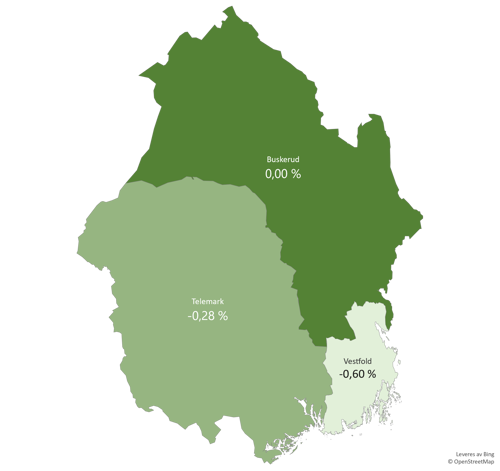 Kart over Sørøst